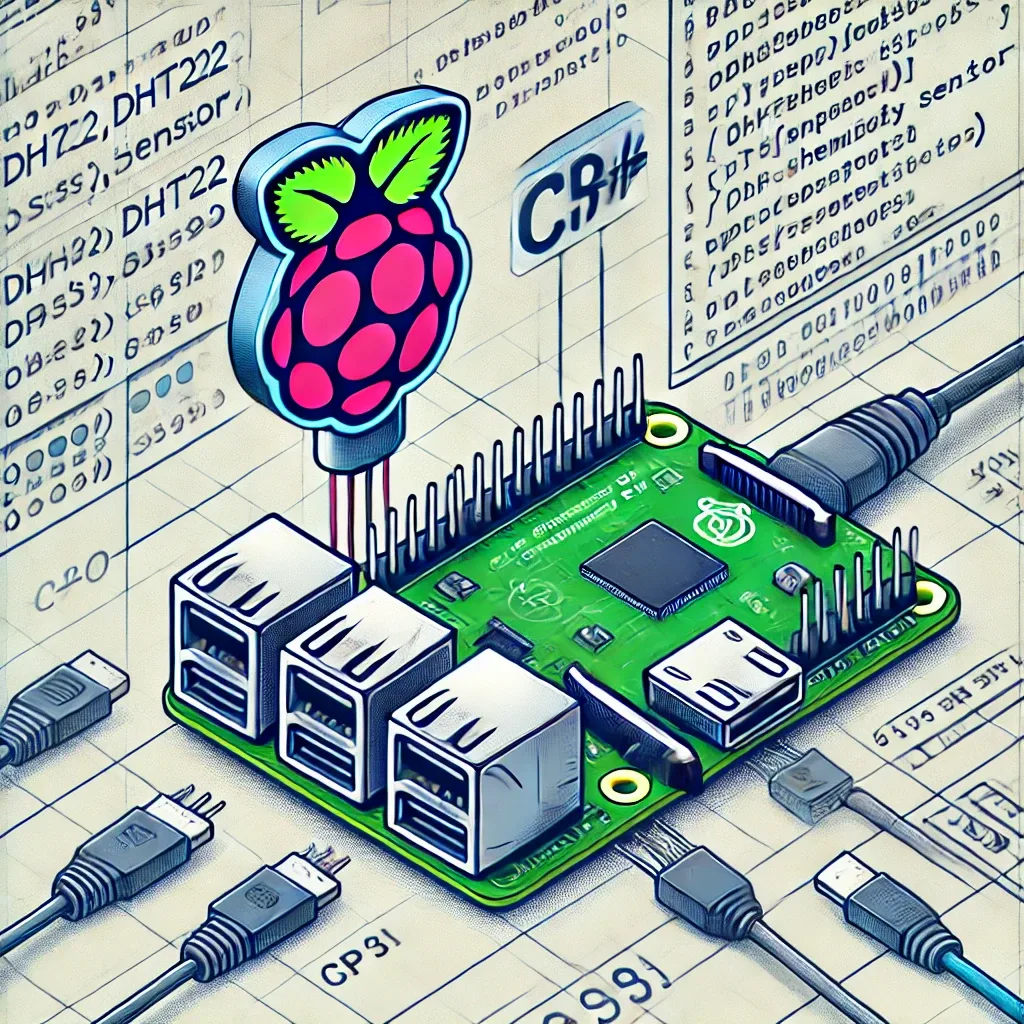 Reading Temperature and Humidity from a RPI and DHT22 Sensor in C#