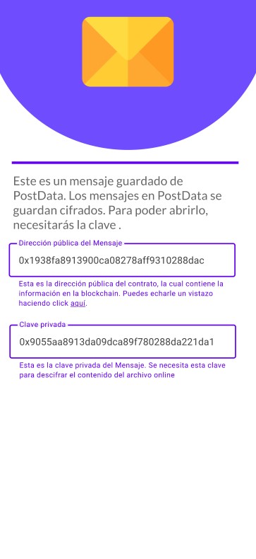 PostData - Messages